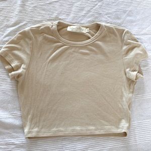 Beige Botany Mini Top